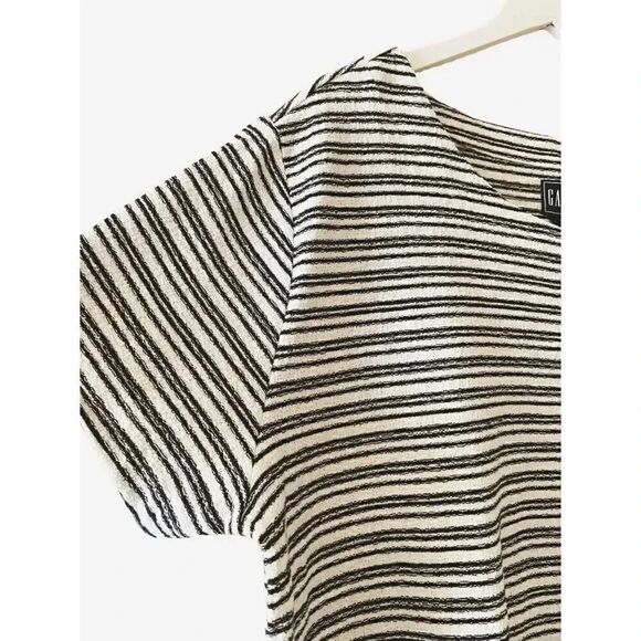 GAP Black and White Striped Blouse - Picture 3 of 6